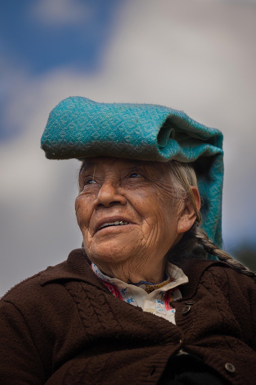 chiapas, mexico, old woman, elderly woman, indigenous woman, portrait